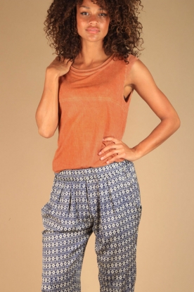 7 For All Mankind |  T-shirt double crew | orange