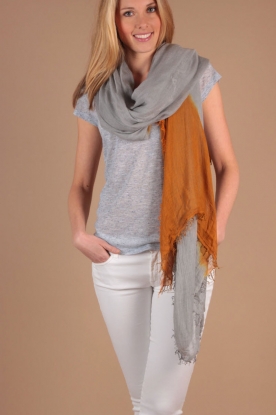 7 For All Mankind |  Scarf Grey delight | yellow