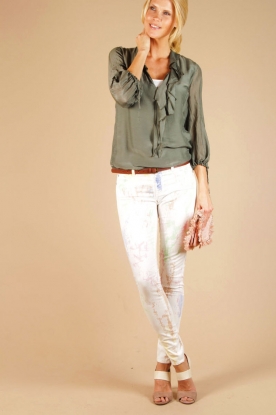 7 For All Mankind |  Skinny jeans Spats | white