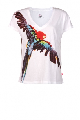 T-shirt Torino perroquet | wit