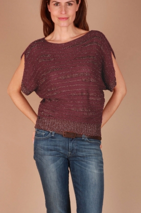Manila Grace |  Sweater Maglia | bordeaux