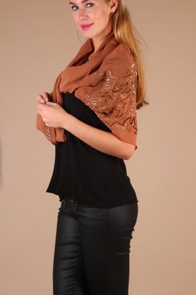 Patrizia Pepe |  Scarf Jackie | powder pink