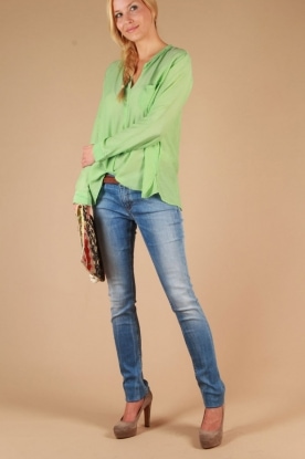 SACK'S |  Blouse v-neck Veria | green