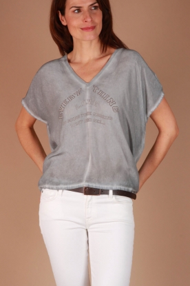 SACK'S |  Silk shirt Garai | grey