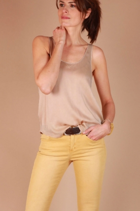 SACK'S |  Silk tanktop Tibi | sand