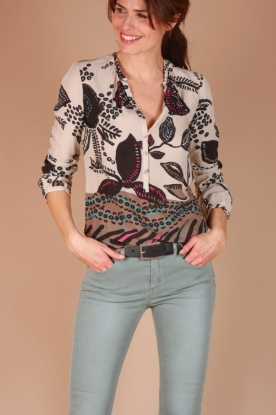 Manila Grace |  Blouse Arricci | ecru