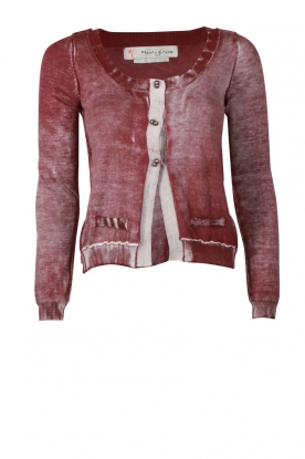 Cardigan Spacco | bordeaux