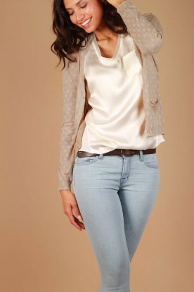 SACK'S |  Knitted cardigan Velosa | sand