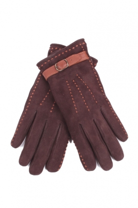 Leather gloves Cappuccino | d.brown