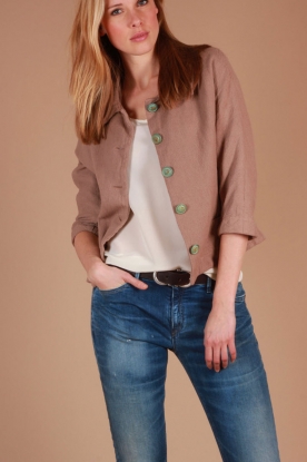 Manila Grace |  Jacket Evi | brown