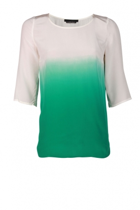 Silk top Ceria | white/green Silk top Ceria | white/green
