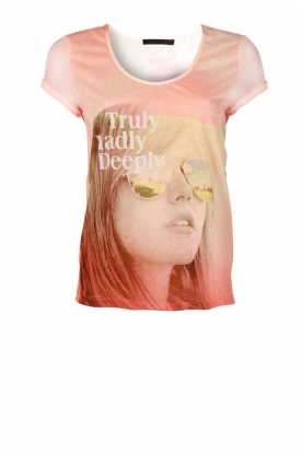T-shirt Lino | pink/orange T-shirt Lino | pink/orange