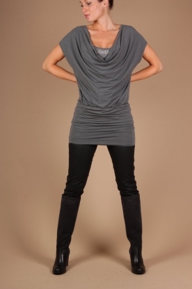Pinko |  Tunic top Decorazione | grey