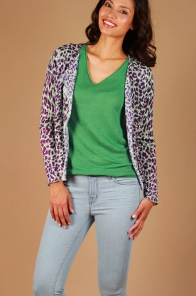 Set |  Cardigan Seria | green/purple