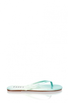 TKEES |  Leather flip flops Blends | blue