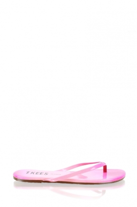 TKEES |  Leather flip flops Blends | pink