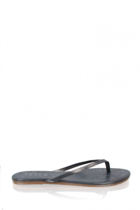 TKEES |  Leather flip flops Glitters | moonshine