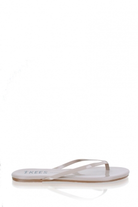 TKEES |  Leather flip flops Glosses | nude