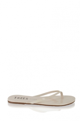 TKEES |  Leather flip flops Glosses | marshmellow