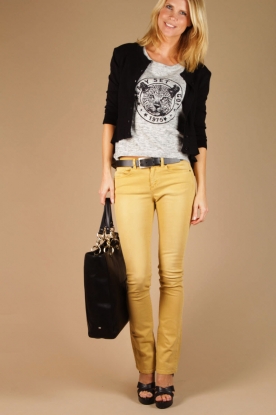 IKKS |  Straight jeans Elia | curry