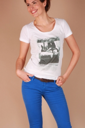 IKKS |  Printed t-shirt Visu | white