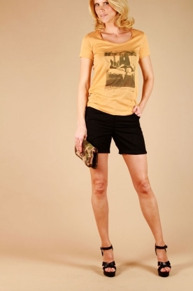 IKKS |  Printed t-shirt Visu | curry
