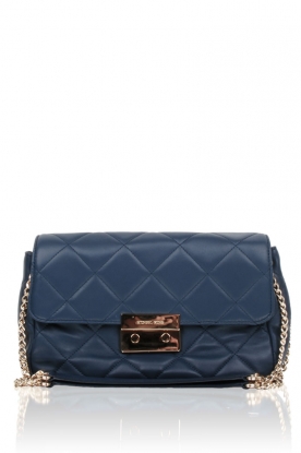 Leather shoulder bag Sloan | navy
