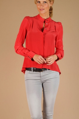 Patrizia Pepe |  Silk blouse Dita | coral