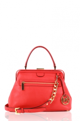 Leather satchel Griffith | coral