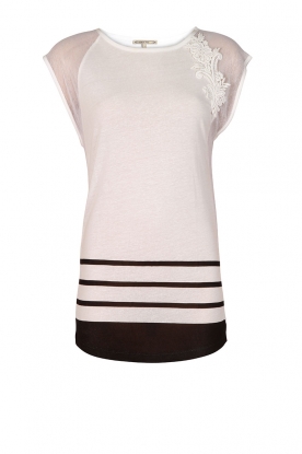 T-shirt Freia | white/black