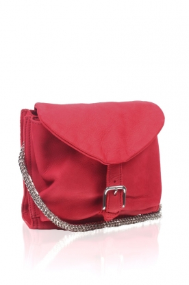 IRO |  Leather shoulder bag Nilla | red
