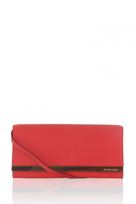 Leather clutch Tilda | coral