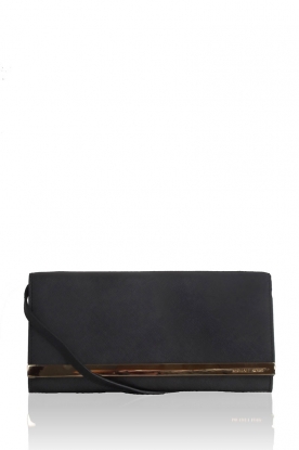 Leather clutch Tilda | black