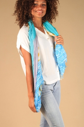 Patrizia Pepe |  Scarf Water grey | multi
