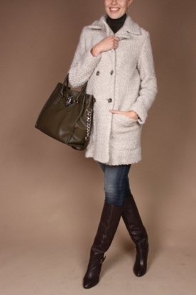 Set |  Wool Mantel coat | beige