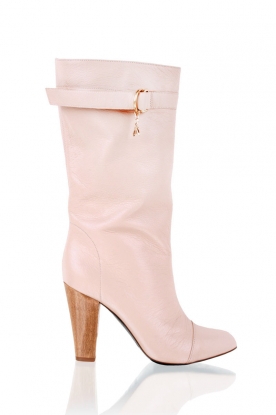 Patrizia Pepe |  Leather boots Flow | sand