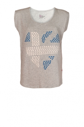 Sleeveless tee Trixie Coeur | grey