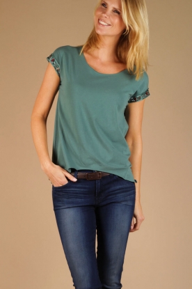 Manila Grace |  Tunic top Claudine | green