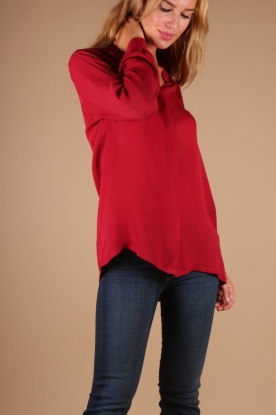 American Vintage |  Silk blouse Sally | red