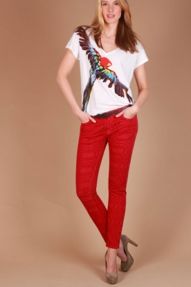Leon & Harper |  Jeans Pax Geo | red
