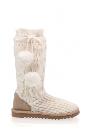 Knitted boots Jennel | off white