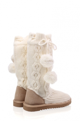 Knitted boots Jennel | off white