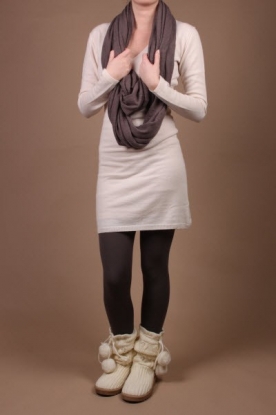 Patrizia Pepe Love Sport | Gebreide boots Jennel | off white