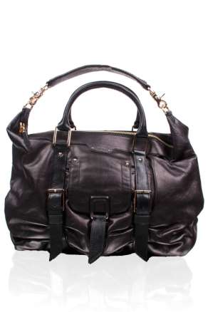 Leather bag Sasha | black