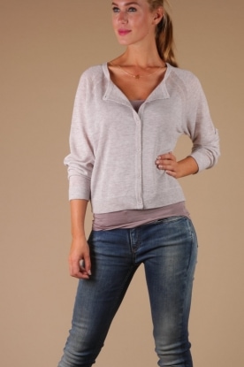 American Vintage |  Cardigan Patty | pearl
