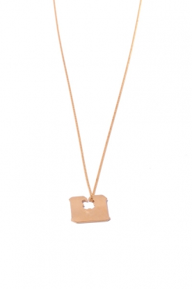 Necklace Bread clip | gold