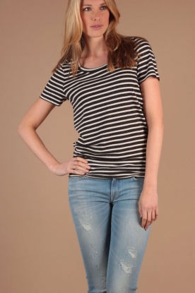 Denham |  T-shirt Lio | black