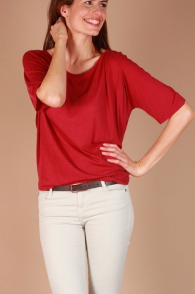 American Vintage |  T-shirt Marlene | red