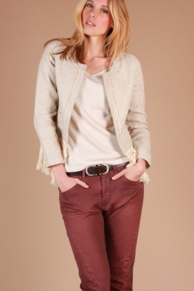 Aaiko |  Boucle jacket Fuma | naturel