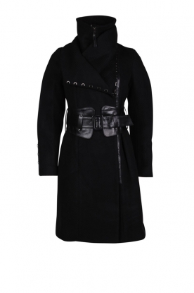  Wool coat Chantal | black